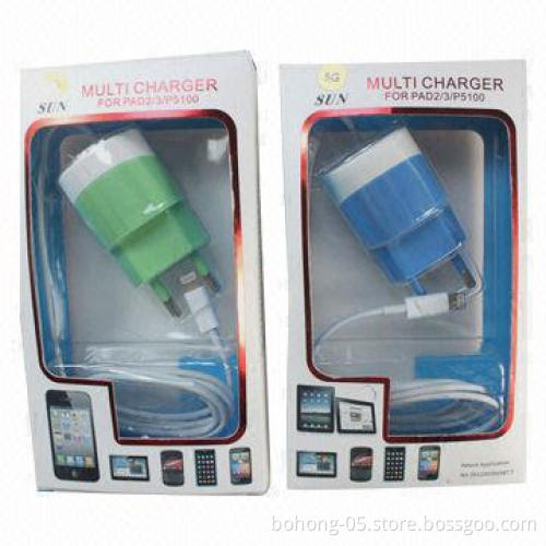 Line Trip Charges for iPhone 5 with USB Port, Flashing Alert and Car Plug
